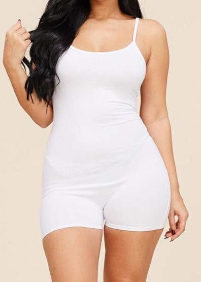 White 2025 bodycon romper