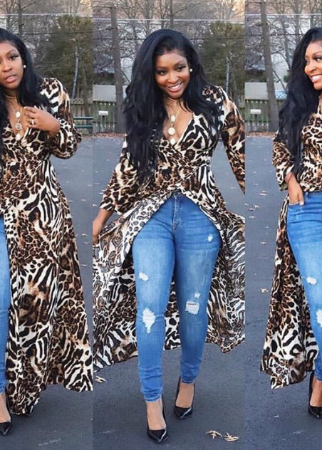 See Me MEOW Leopard Maxi Dress