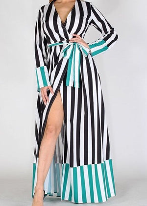 All of the Stripes Maxi Dress